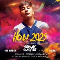 My official poster for a Holi 2025 event. The festival of colors is one of my favorite times to play, as the energy is always unmatched.