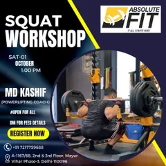 Learn how to squat safely with proper form from a powerlifting coach. We regularly host workshops like this one to provide in-depth knowledge on key exercises, open to everyone who wants to improve.