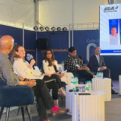 Participating in a panel discussion on "Designing Experiences: The Art of Hospitality" at the IDAC conference in New Delhi, sharing insights on creating memorable spaces.