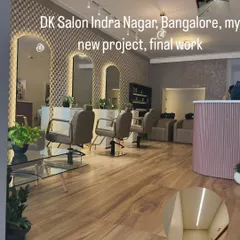 We had the pleasure of painting the new DK Salon in Indra Nagar, Bangalore. For commercial spaces like salons, we focus on creating a specific ambiance while using durable paints that can handle high traffic. This project included detailed work on walls, ceilings, and accent features.