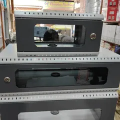 I stock network racks in different sizes to fit the scale of your project, from small home setups to larger office systems. They all come with a lockable glass door for security.
