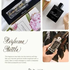 The fragrance may fade, but the memory will stay. Get your favorite perfume bottle engraved with a name, date, or small message to create a keepsake that feels as beautiful as it smells.