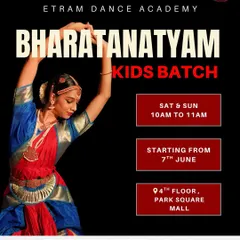 Another opportunity to join our Bharatanatyam Kids Batch starting this June. Let your little ones embark on a beautiful journey into the world of classical dance at our Whitefield studio.