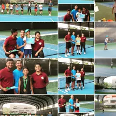 A collage capturing memorable moments from our "Mighty Acers" tournament. These events are a highlight of our programs, bringing our community together for friendly competition.