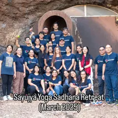 A group photo from our March Sadhana Retreat. The goal was to relax, rejuvenate, and reconnect with oneself and Mother Nature.