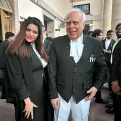 A picture with Senior Advocate Kapil Sibal ji, the elected President of the Supreme Court Bar Association for 2024. True heroes and leaders in our field are defined by their actions and integrity.