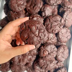 My Double Chocolate Chunk Cookies are so popular that I decided to share the recipe. These cookies are perfectly gooey in the center and crisp on the edges. If you make them, don't forget to tag me.