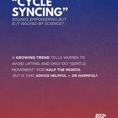 A growing trend tells women to avoid lifting and only do "gentle movement" for half the month. While it sounds empowering, we need to ask if this advice is genuinely helpful or potentially harmful to long-term athletic development.