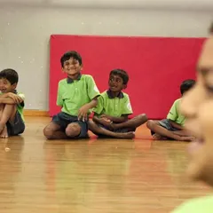 Smiles and laughter are always part of the lesson. Our classes with students from the Parikrma Foundation are filled with joy and positive energy.
