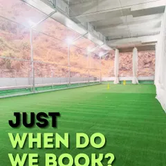 The question isn't "where do we play," it's "when do we book?" My pristine indoor cricket turf is ready and waiting for your next match.