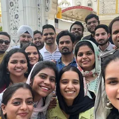 The Transform Design team, united in gratitude and purpose at the start of the Gurudwara Bangla Sahib heritage project. We believe collaborative energy is the foundation of creating meaningful, spiritual architecture.
