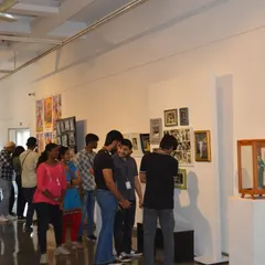 Students from ICAT Design & Media College on a guided tour of the 'Southern Stars' exhibition. I believe in making the gallery an educational resource for the next generation of artists and designers.