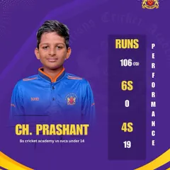 It is fantastic to see a visiting player from Karnataka score a century after training with us. His explosive 106 off 73 balls shows how quickly players can adapt and improve with focused, high-intensity practice.