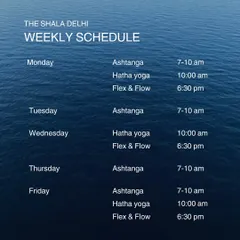 We have something for everyone. Here is our weekly schedule, with a mix of dynamic and gentle classes.