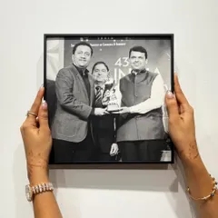 Another key moment from the Kiran Gems legacy wall. Our team handles every aspect of such projects, from printing the high-resolution photographs to the final installation on-site.