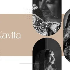 A sample of our elegant album design, featuring a collage of timeless black and white bridal portraits.