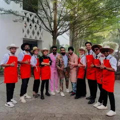 The full squad, ready for action. Our team is a diverse group of talented bartenders and entertainers, united by a passion for creating unforgettable nights.