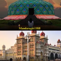 A glimpse into two of our popular one-day destinations: the peacock-themed Mandaragiri Hill and the royal city of Mysore.
