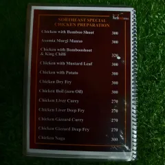 Our Northeast special chicken preparations. We offer everything from Chicken with Bamboo Shoot and King Chilli to a zero-oil Chicken Boil and classic Chicken Dry Fry.
