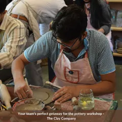 Break the routine, build the team. Our clay workshops are the ultimate team-building experience. We can even bring the pottery magic to the venue of your choice.