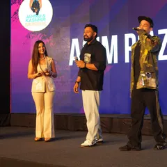 Sharing the stage with Rajat Dalal and Asim Riaz at the Great Cricket League launch. My role involves facilitating interactions between different personalities, ensuring the program flows smoothly and everyone gets their moment to shine.