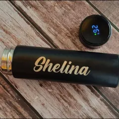 This smart bottle not only has your name engraved on it but also features a temperature indicator on the lid. You'll always know how hot or cold your drink is with a simple touch.