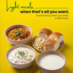 Some days call for a lighter touch. My menu often includes comforting options like Pav Bhaji and Sabudana Khichdi, with extras like buttermilk or solkadhi to complete your meal.
