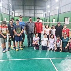 Another photo capturing the visit from Mr. Ajay Singhania. We are grateful for the time he spent sharing his wisdom and encouraging our players.