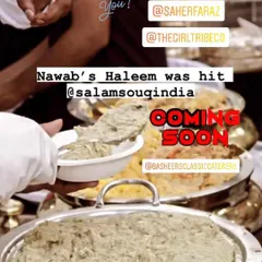 Our Nawab's Haleem was a massive hit at Salaam Souk. This slow-cooked delicacy, rich in texture and flavor, is a testament to our commitment to traditional recipes.