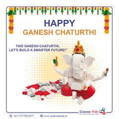 This Ganesh Chaturthi, we built a smarter future with this Ganpati Bappa made entirely of LEGO blocks. It's a celebration of the harmony between tradition and technology.