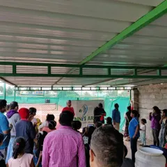 The energy during a tournament is unmatched. Here, parents and fellow players gather to cheer on the competitors during one of our weekend events.