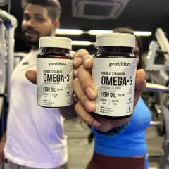 Omega-3 is essential for overall health, helping with blood pressure, joint inflammation, and brain function. We recommend Protrition's fish oil supplement.