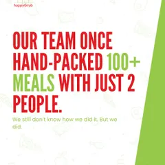 In our early days, our team once hand-packed over 100 meals with just two people. We still don't know how we did it, but that passion drives us to this day.