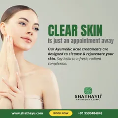 Achieving clear, radiant skin is possible with our targeted Ayurvedic acne treatments. We focus on cleansing and rejuvenating your skin from within, helping you say hello to a fresh, healthy complexion without harsh chemicals.