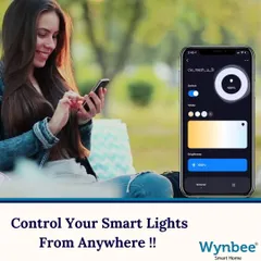Control your smart lights from anywhere, whether you're on vacation or just in the garden. The Wynbee app keeps you connected to your home, allowing you to adjust lighting for security and convenience at any time.