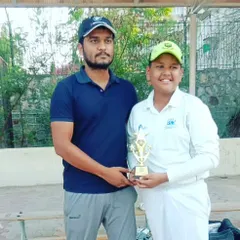 Celebrating individual excellence is a core part of our culture. Here is our player Rudra Dahiya, awarded Impact Player of the Match for his explosive inning of 40 runs off just 19 balls in a U-12 tournament.