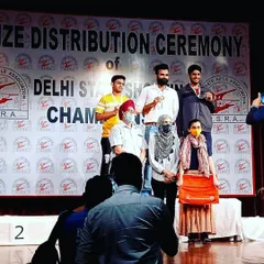 Our student Deepak Phour on the winner's podium after securing a gold medal at the Delhi State Shooting Championship. Consistent effort and dedication always pay off.