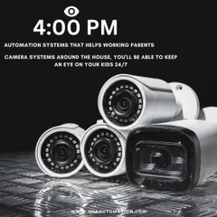 For working parents, our camera systems offer invaluable peace of mind. We install high-definition cameras in key areas so you can check in on your children anytime, ensuring they are safe and sound while you are at work.