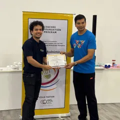 A coach from my team proudly receives his certificate for the OGQ Coaches Foundation Program. I support and celebrate every step of a coach's development journey.