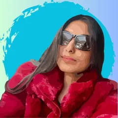 This was the first vector art I made in 2024, and I spent over 25 hours on it. Here is the version with a simple background splash to make the portrait pop.