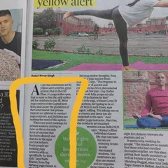 I was so proud to be featured in the Hindustan Times for my work in the community. It’s a blessing to share the healing power of yoga and guide people, especially during challenging times. This recognition fuels my passion to empower more women.