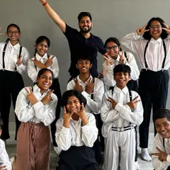 A proud moment with my group of dedicated dancers. Seeing them grow as performers and as a team is the best part of my job.