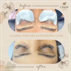 This is a perfect example of my classic eyelash extension service. You can see how it adds length and definition for a noticeable but natural enhancement, making the eyes pop without looking overdone.