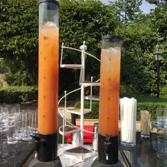 These large-capacity drink dispensers are a practical solution for serving popular mocktails to a large number of guests. They keep drinks cool and allow for self-service or quick pouring by my staff.