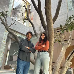 Our co-founders, Saumya and Sudhir, are seen here at our Urban Oasis project. We love documenting our work, and these rare photos together on-site are a testament to our hands-on, collaborative approach.