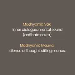 What comes first, sound or silence? In Tantra, Śabda (sound) is seen as Śakti, the creative power, while Mauna (silence) is Śiva, the unmanifest consciousness. This series explores the four levels of sound (Vāk) and silence (Mauna), from the gross spoken word to the supreme silence of pure awareness. Yoga teaches us not to choose one over the other, but to realize they are two sides of the same reality.