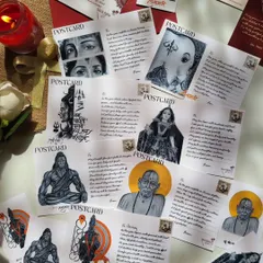 A collection of my postcards, each carrying a unique, handwritten message. It’s a reminder that someone thought of you. This is what 'slow gifting' is all about, a feeling that lasts.