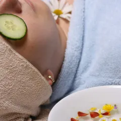 Celebrate special occasions with the gift of wellness. This natural facial treatment, using cucumber and flower petals, is part of our special packages designed to help you relax and rejuvenate.