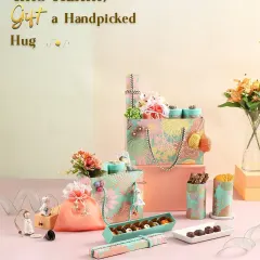 This Rakhi, we help you gift a handpicked hug. Our luxury hampers are thoughtfully curated with sweets, chocolates, and elegant rakhis to celebrate the beautiful bond of siblinghood in style.