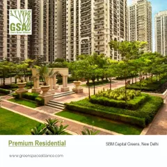 For the SBM Capital Greens premium residential project in New Delhi, we designed a formal garden with classical architectural elements. This creates a sophisticated and elegant landscape that complements the high-end residential towers and provides residents with a beautiful, structured green space.